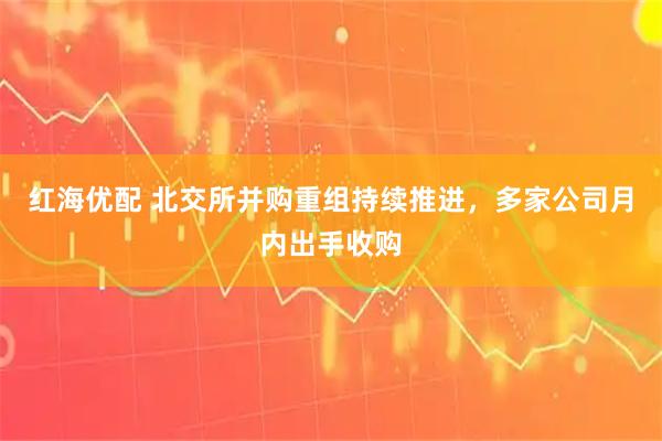 红海优配 北交所并购重组持续推进，多家公司月内出手收购