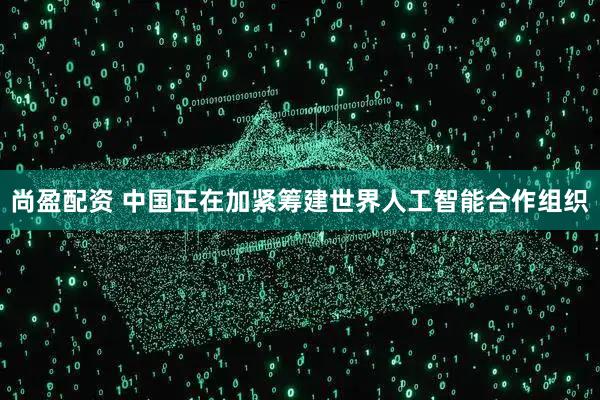 尚盈配资 中国正在加紧筹建世界人工智能合作组织