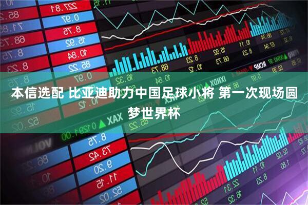 本信选配 比亚迪助力中国足球小将 第一次现场圆梦世界杯